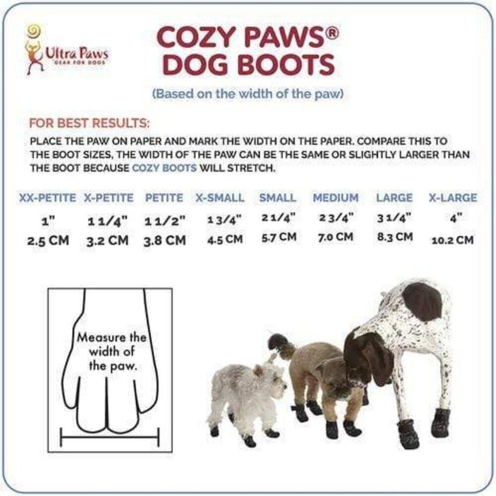 NEW Ultra Paws Cozy Paws Grey Indoor Boots for Dogs - Petite - Picture 9 of 9
